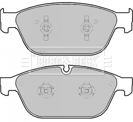 BORG & BECK Комплект тормозных колодок, дисковый тормоз BBP2293